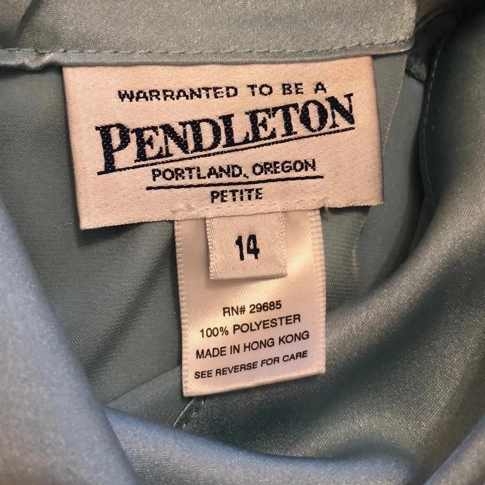 Vintage Pendleton polyester blouse - Picture 3 of 6